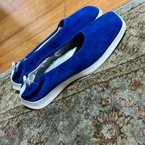 P448 Bella Blue Suede Flat ballet EU 38 US 7.5